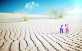 天空海滩绿色沙滩免抠