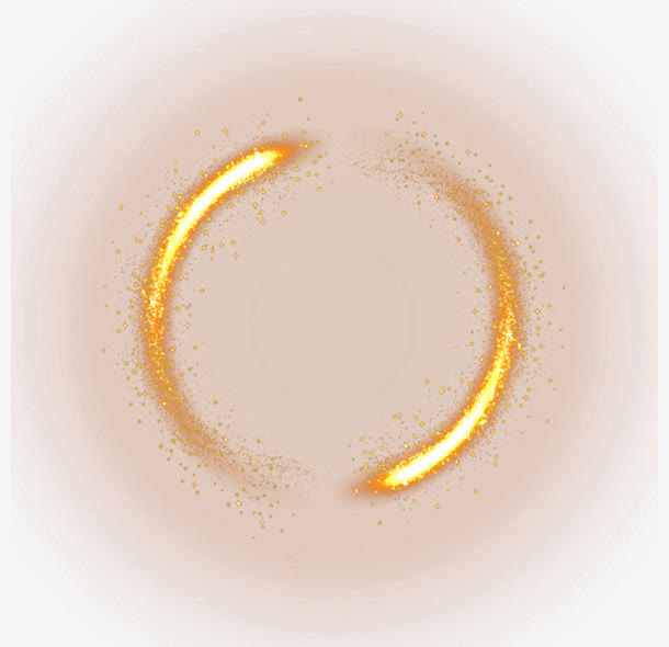 金色圆圈火焰免抠