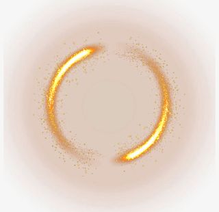 金色圆圈火焰免抠