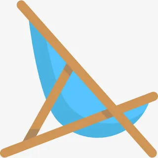 日光浴浴床图标免抠