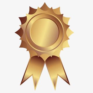 金色质感胸章胸花免抠