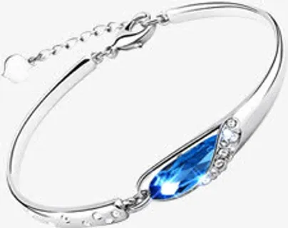 蓝宝石手镯七夕情人节免抠