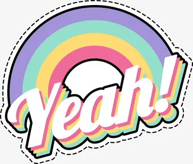 彩虹装饰墙纸免抠