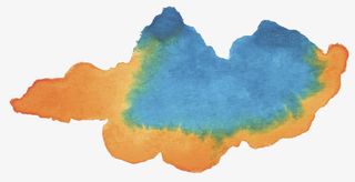 混色水彩效果免抠