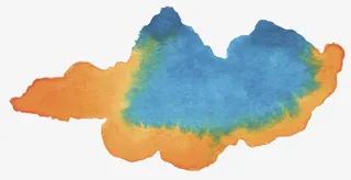 混色水彩效果免抠