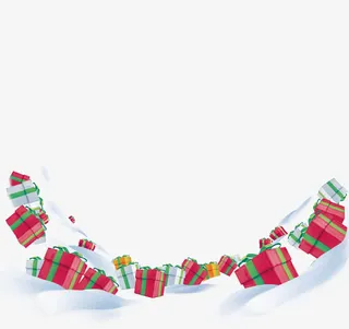 雪地里的礼物免抠