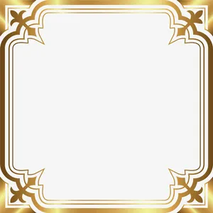 奢华金色边框免抠