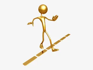 跨国界线的小金人免抠