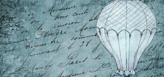 复古质感热气球背景高清