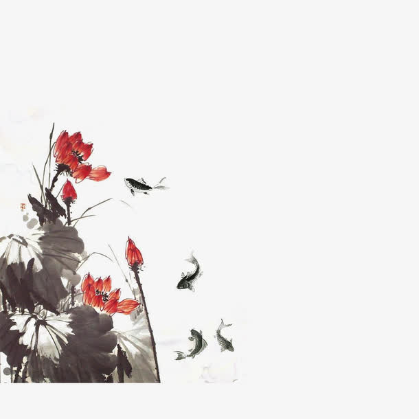 手绘鱼儿免抠