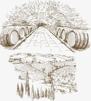 2017酒类洒窖矢量素材免抠