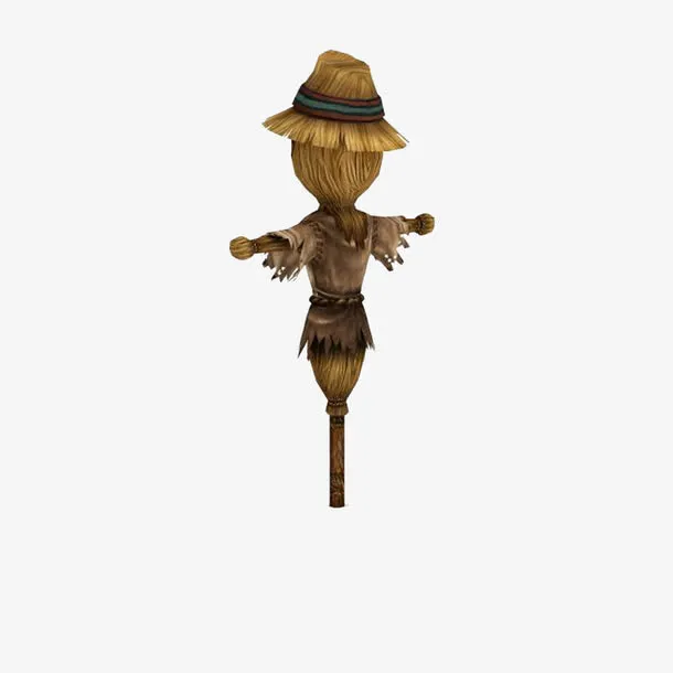 孤独的稻草人免抠