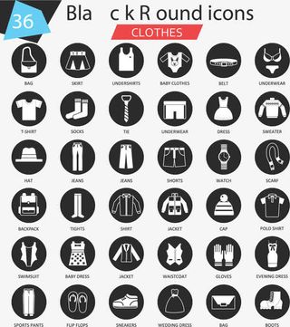 可爱圆形衣服图标矢量素材免抠