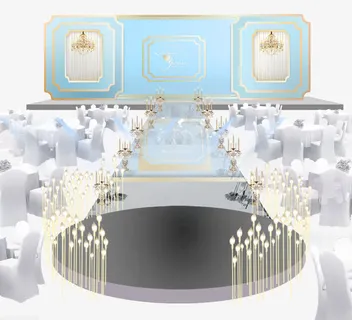 婚礼效果图免抠