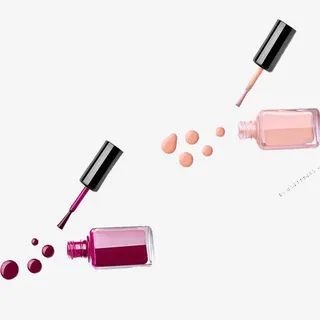 对角好看指甲油瓶免抠