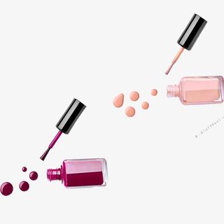 对角好看指甲油瓶免抠