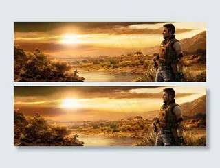 游戏夕阳背景海报图高清