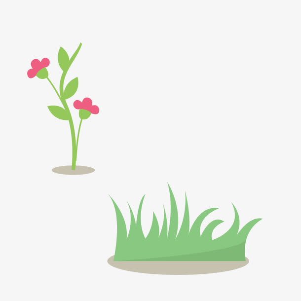 草丛和花免抠
