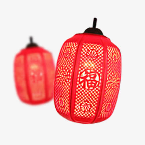 春节红色灯笼免抠