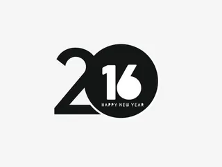 2016创意新年快乐免抠