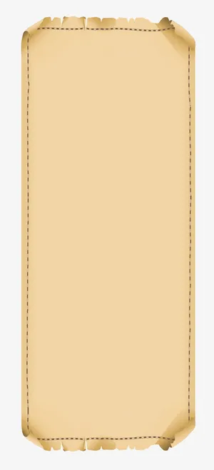 复古卷边卡其色信纸免抠