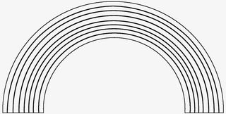 彩虹线条素描免抠