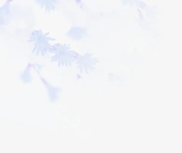 白色梦幻雪花美景免抠