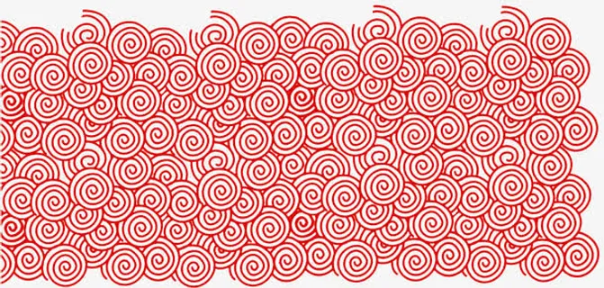 祥云刺绣纹理装饰图案免抠