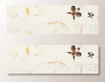 中式简约清新春天海报banner高清