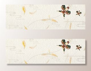 中式简约清新春天海报banner高清