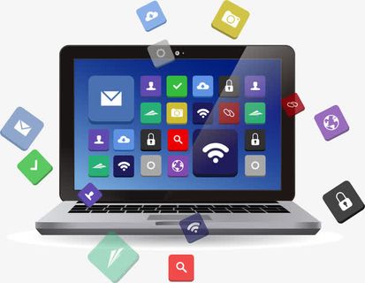 时尚立体商务元素矢量素材,免抠