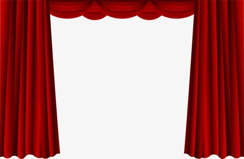 矢量手绘窗帘免抠