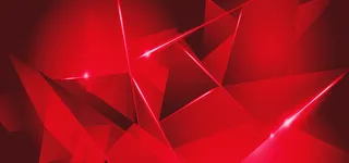 红色多面体炫彩光晕高清