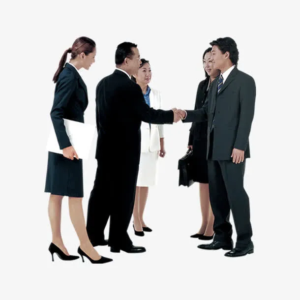 正在洽谈的商务人士免抠