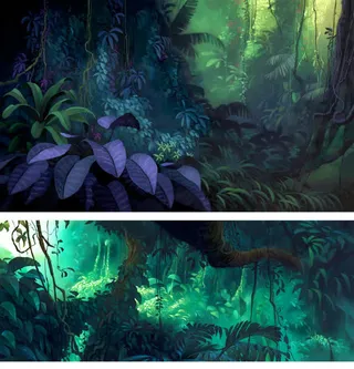 环境渲染效果立绘彩绘风格黄色光效免抠