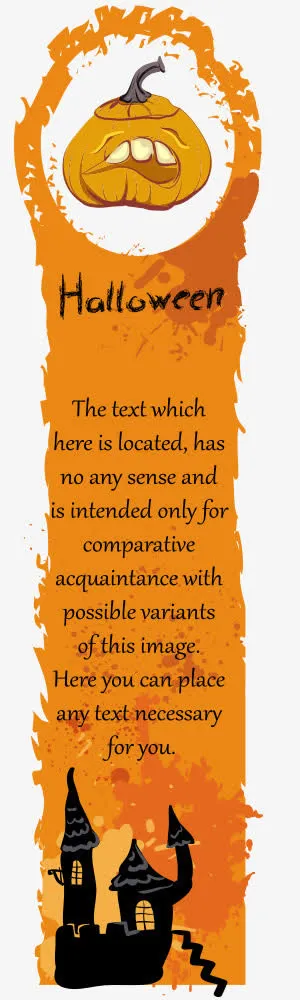 万圣节南瓜吊牌矢量素材免抠