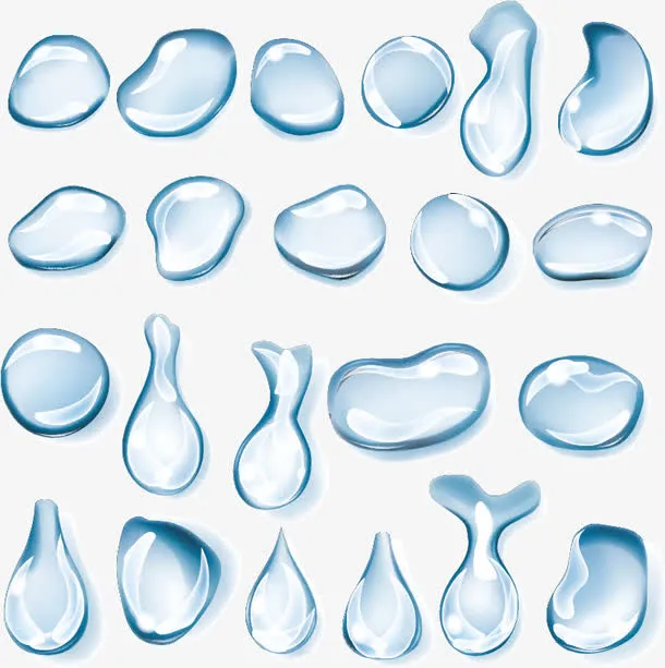 水滴矢量图免抠