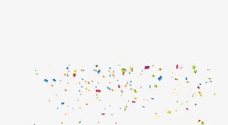 彩色时尚发散飞溅碎片矢量图免抠