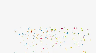 彩色时尚发散飞溅碎片矢量图免抠