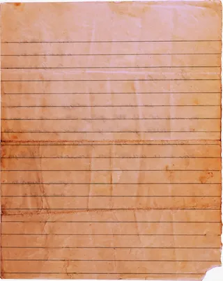 棕色漂亮信签纸免抠