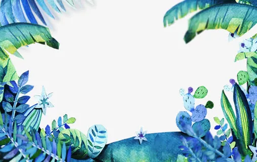 树叶蕉叶装饰图案免抠