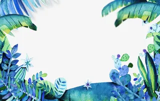 树叶蕉叶装饰图案免抠