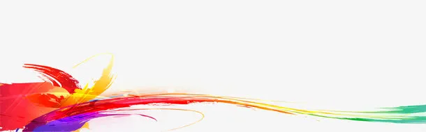 彩色横条喷绘边框纹理免抠