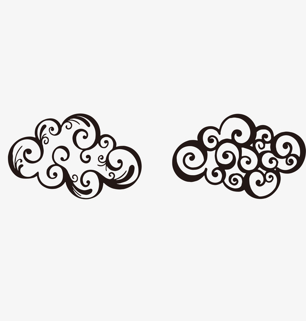 祥云中国风云纹复古祥云免抠