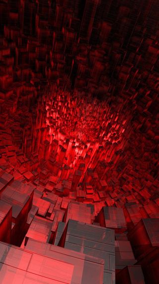 红色立体H5背景高清