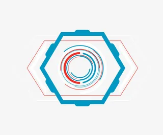 科技感不规则图片免抠