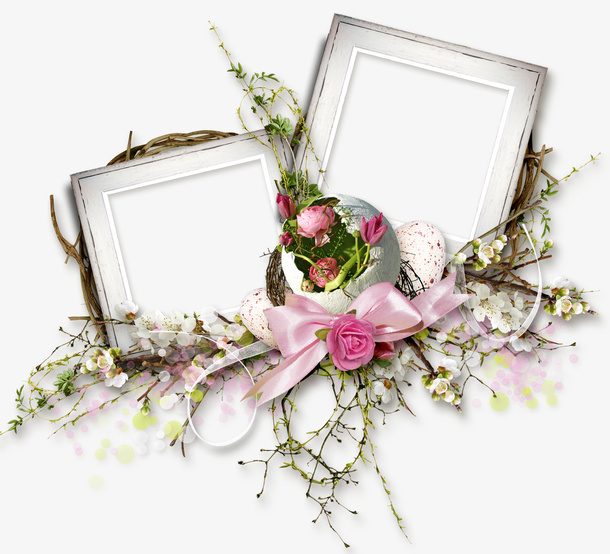 花朵双边框免抠