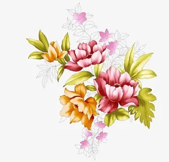 中国风牡丹免抠