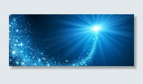 蓝色科技感炫彩背景图banner高清