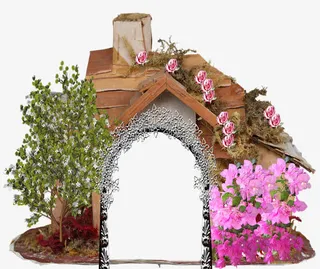 花藤 拱门免抠